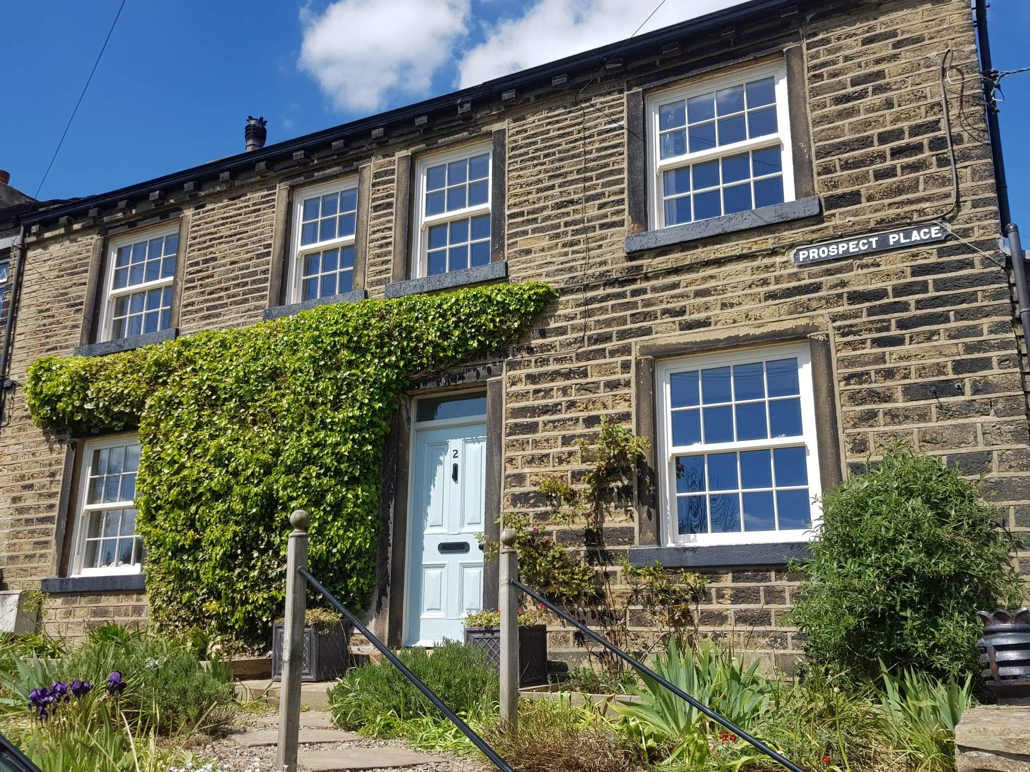 Upvc windows fitted to stone property